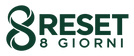 RESET 8 GIORNI — logo verde con simbolo del numero otto