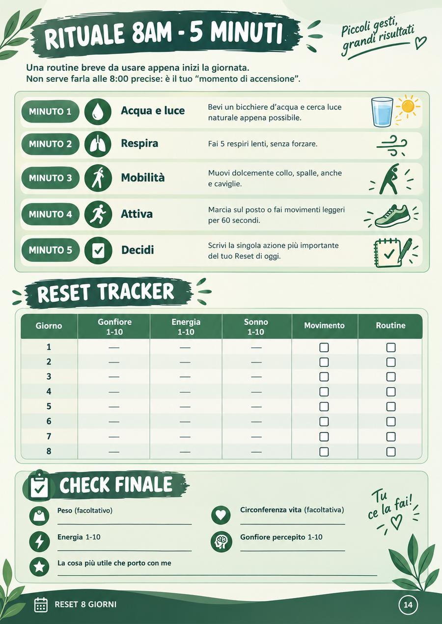 Anteprima del tracker degli 8 giorni